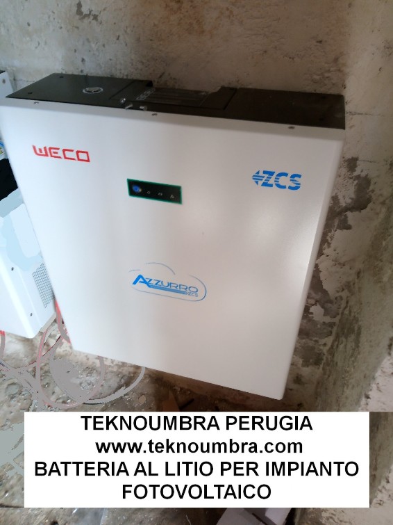 tipi di batterie per fotovoltaico con accumulo - Impianti fotovoltaici  Perugia Terni Umbria