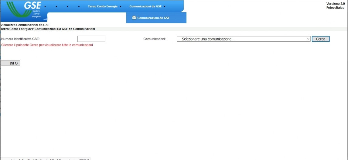 impianti fotovoltaici comunicazione dal Gse portale Gse comunicazioni al soggetto responsabile