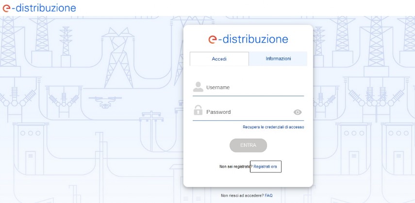 richiesta di allaccio fotovoltaico portale E-distribuzione